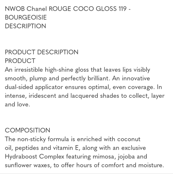 Chanel - Coco Gloss (119 Bourgeoisie) - Picture 3 of 4